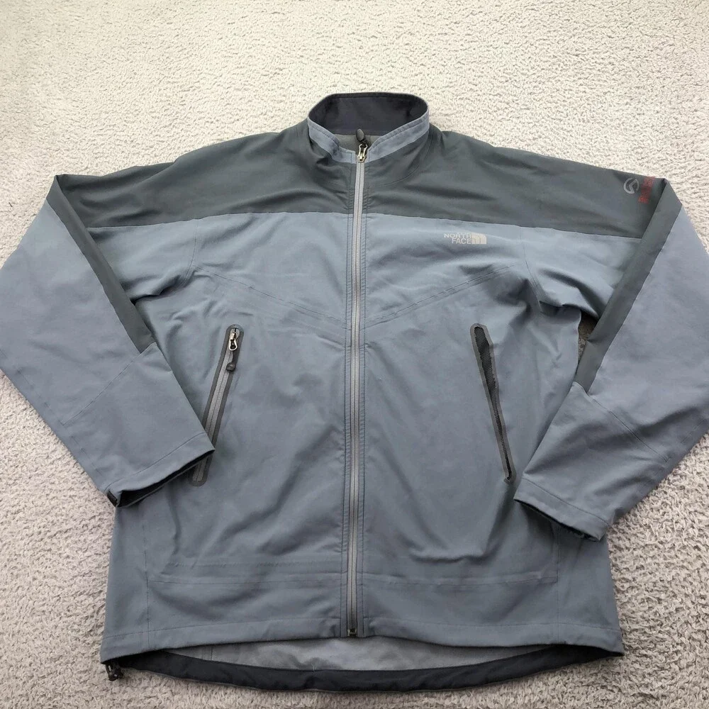 The North Face Jacket Mens XL Gray Softshell Full Zip Summit Series Windbreaker